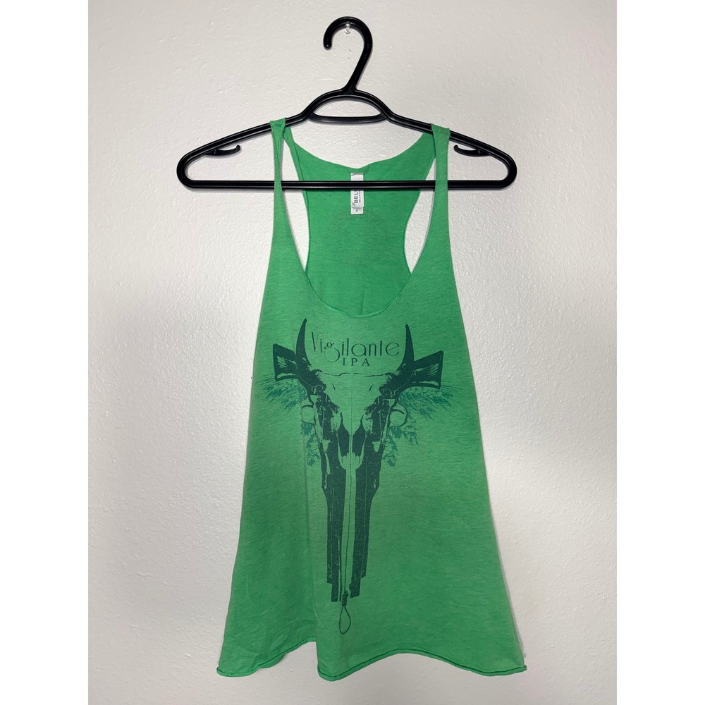 Bridger Brewing Vigilante IPA Green Graphic Tank Top Bella Canvas Medium Montana